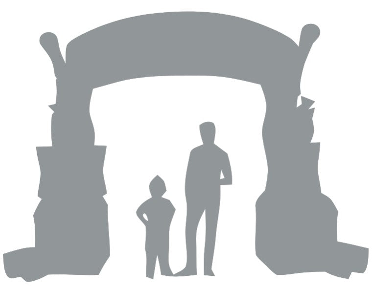 Load image into Gallery viewer, 10' Happy Holidays Gifts Archway Fiberglass Christmas Decoration