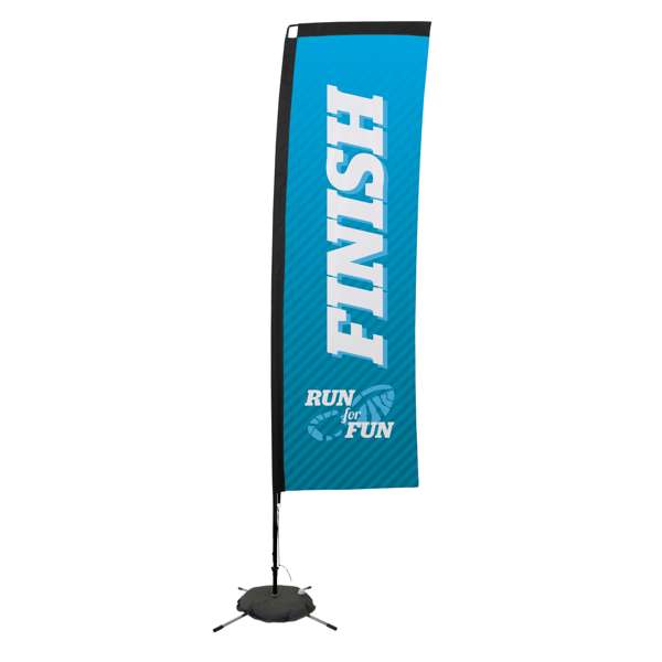 Load image into Gallery viewer, 10' Rectangle Flag - Advertising Banner Kit - Single Sided