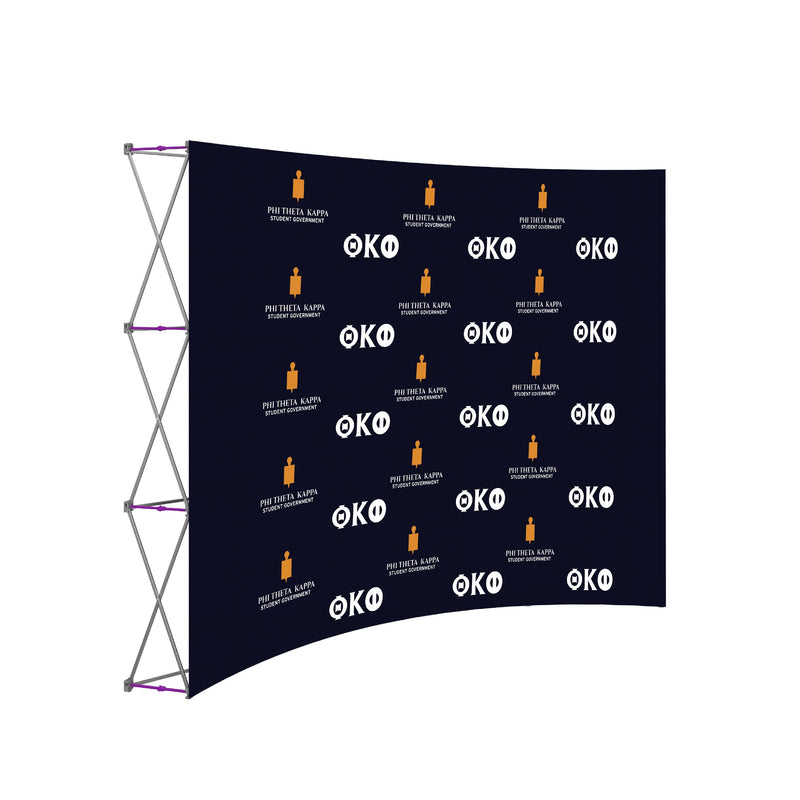Load image into Gallery viewer, Pop-Up Curved Wall Tension Fabric Banner