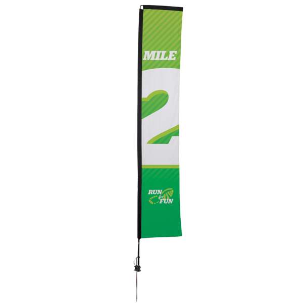 Load image into Gallery viewer, 14.5' Rectangle Flag - Advertising Banner Kit - Single Sided
