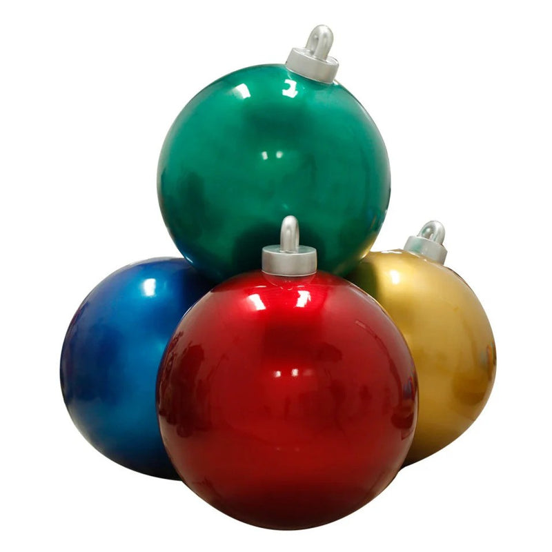Load image into Gallery viewer, 6' Multi-Color Christmas Ornament Ball Stack Fiberglass Christmas Decoration