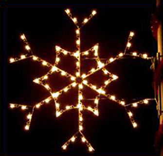5 ft. Sparkle Snowflake Silhouette Christmas Pole Mounted Decoration