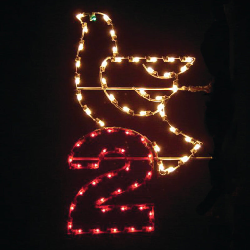 Load image into Gallery viewer, 5' 12 Days of Christmas Silhouette Christmas Ground Mounted Decoration