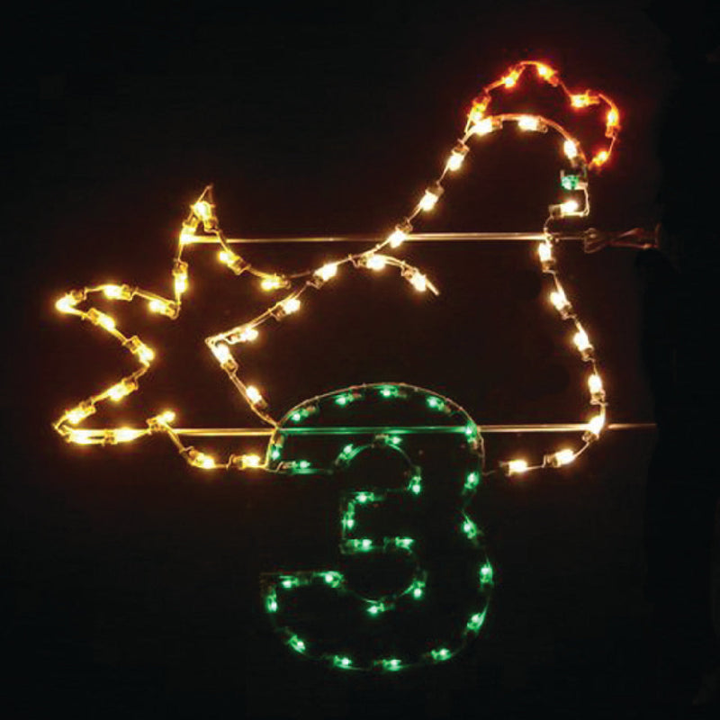 Load image into Gallery viewer, 5' 12 Days of Christmas Silhouette Christmas Ground Mounted Decoration