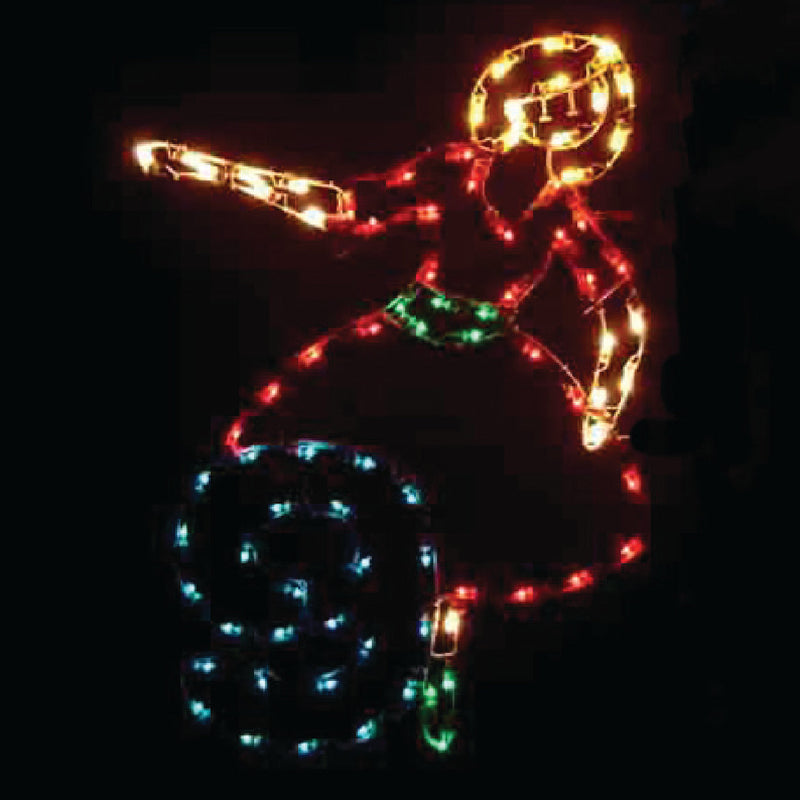 Load image into Gallery viewer, 5' 12 Days of Christmas Silhouette Christmas Ground Mounted Decoration
