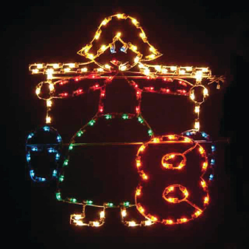 Load image into Gallery viewer, 5' 12 Days of Christmas Silhouette Christmas Ground Mounted Decoration