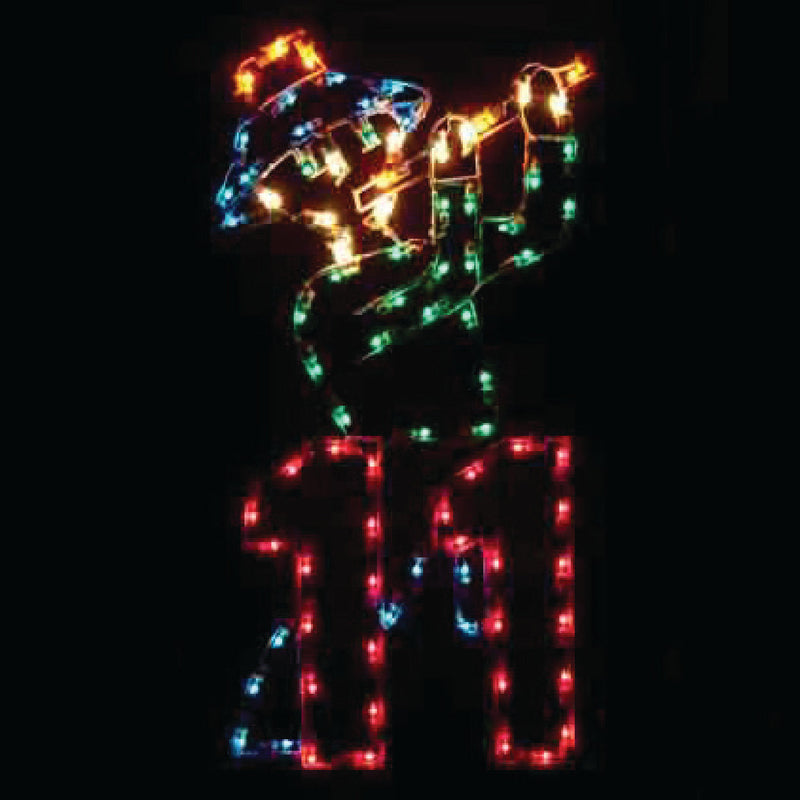 Load image into Gallery viewer, 5' 12 Days of Christmas Silhouette Christmas Ground Mounted Decoration