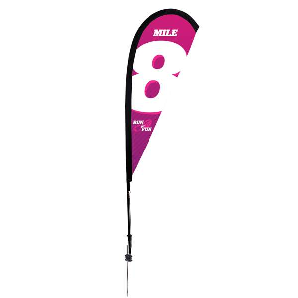 Load image into Gallery viewer, 6' Teardrop Flag - Advertising Banner Kit - Single Sided