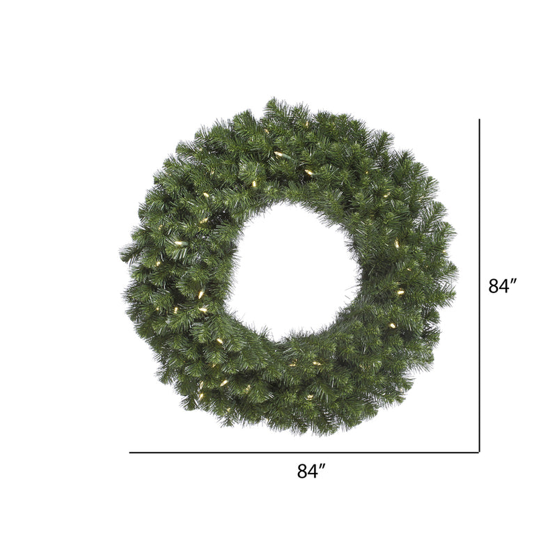 Load image into Gallery viewer, 84" Pre-Lit LED Artificial Commercial Christmas Wreath