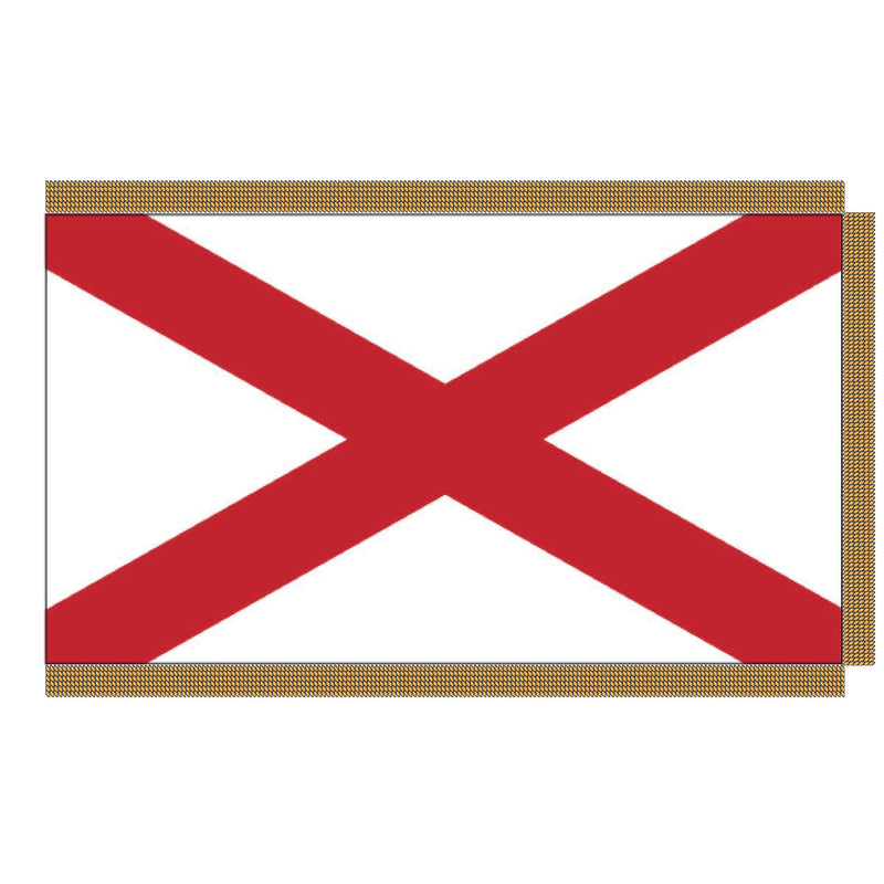Load image into Gallery viewer, 3' x 5' Pole Hem and Fringe Nylon State Flags