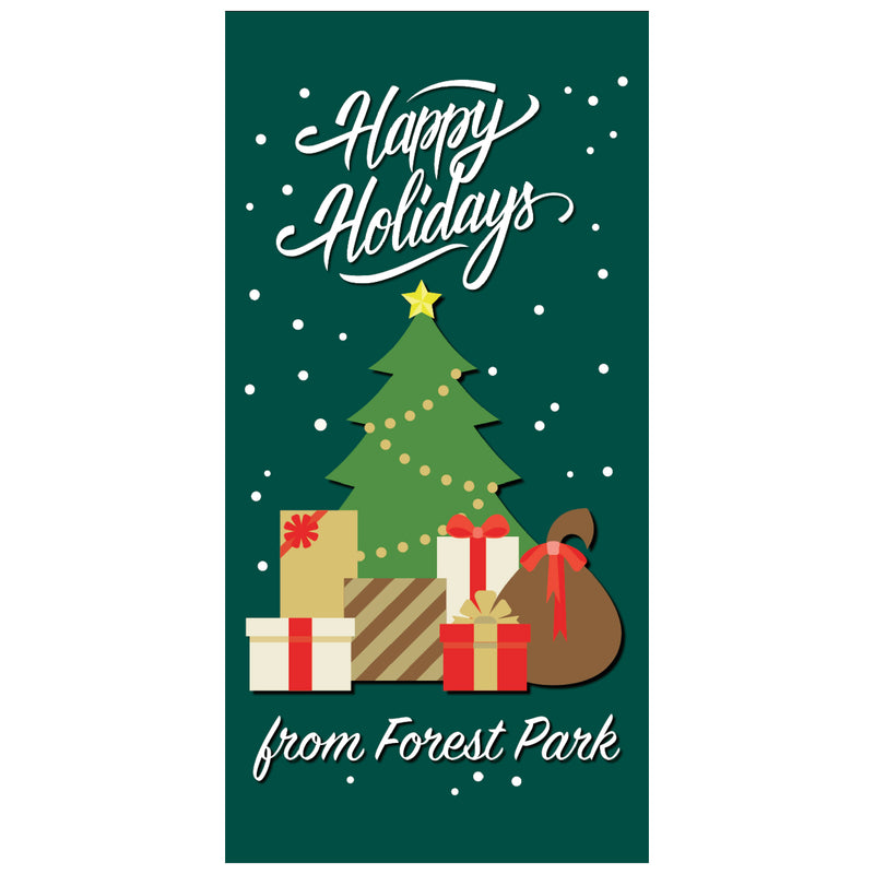 Load image into Gallery viewer, BS701 Tree with Presents - Pole Banner