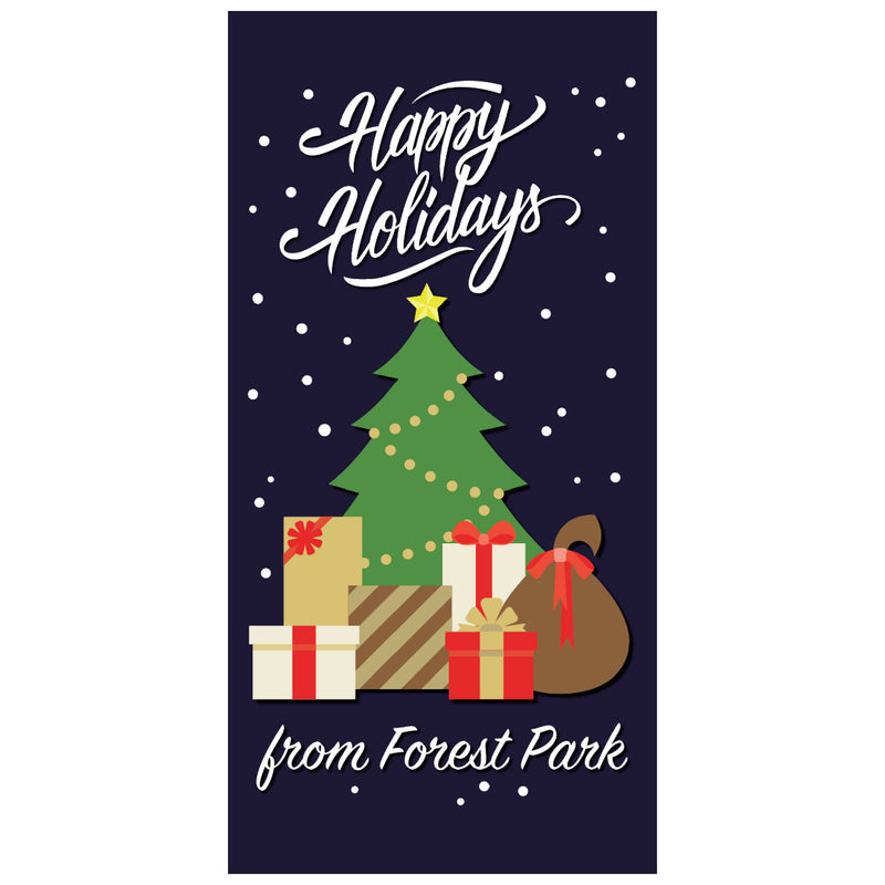 Load image into Gallery viewer, BS701 Tree with Presents - Pole Banner