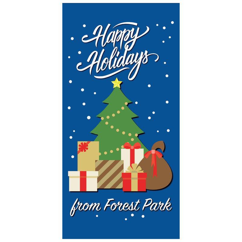 Load image into Gallery viewer, BS701 Tree with Presents - Pole Banner