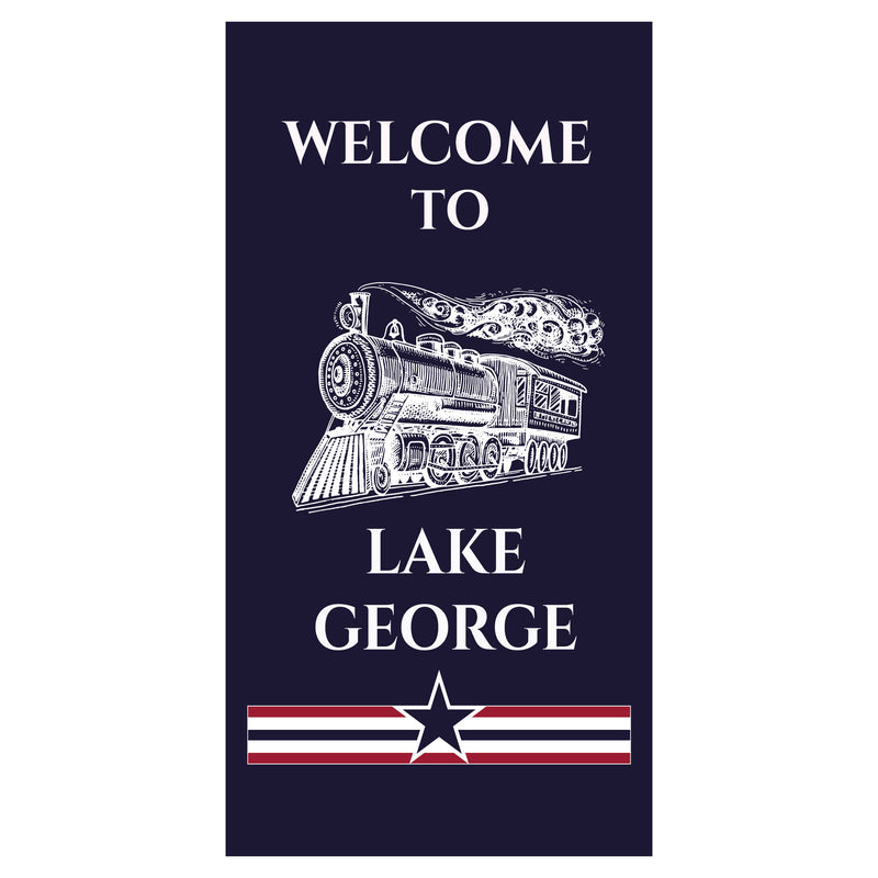 Load image into Gallery viewer, BS712 Vintage Train - Pole Banner