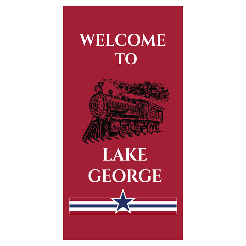Load image into Gallery viewer, BS712 Vintage Train - Pole Banner