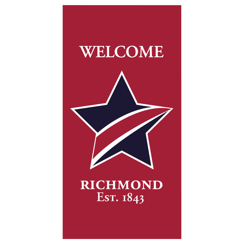 Load image into Gallery viewer, BS713 Striped Star - Pole Banner