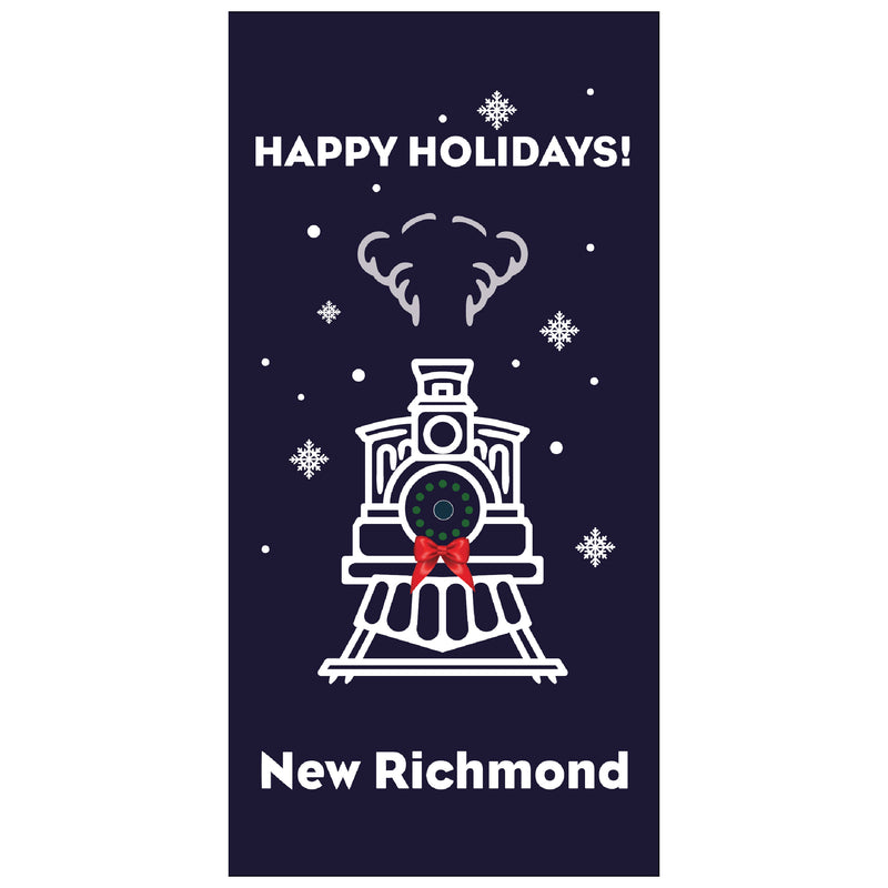 Load image into Gallery viewer, BS723 Holiday Train - Pole Banner