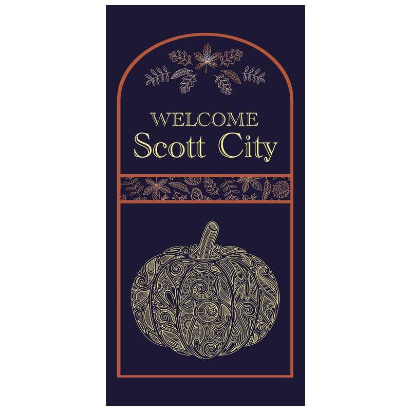 Load image into Gallery viewer, BS728 Fancy Fall - Pole Banner