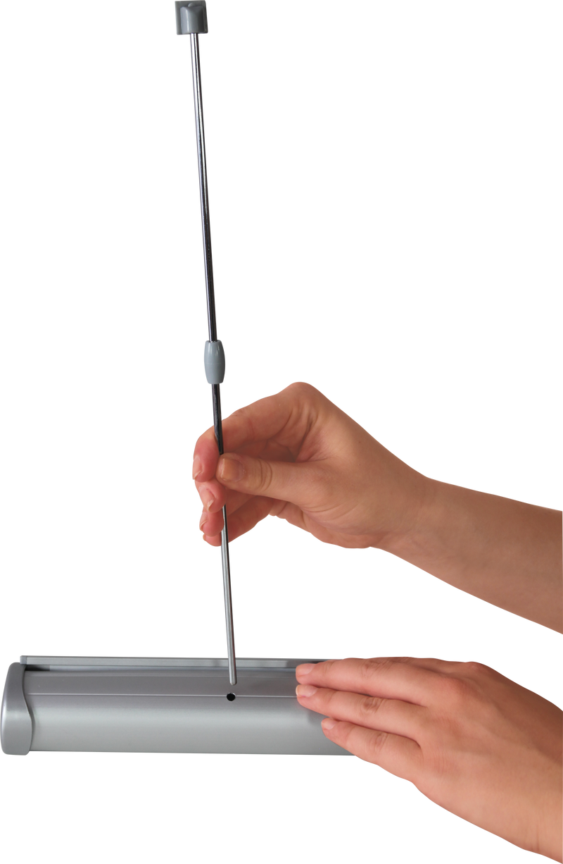 Load image into Gallery viewer, Breeze 1 Retractable Tabletop Banner Stand with Graphic - 8.5"W x 11"W