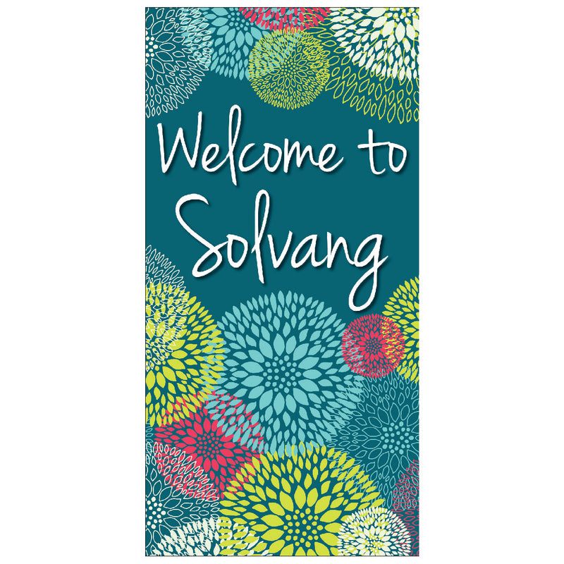 Load image into Gallery viewer, D456 Spring Flower Pattern - Pole Banner