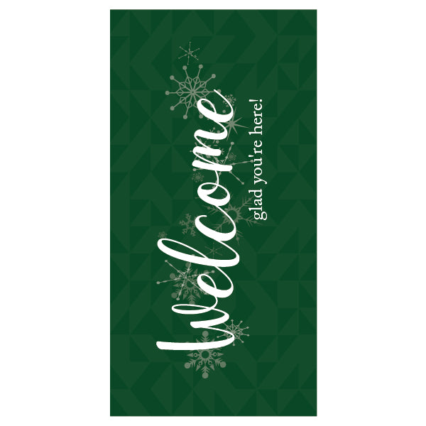 Load image into Gallery viewer, D591 Welcome Snowflakes - Pole Banner