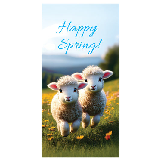 D752 Happy Spring - Pole Banner