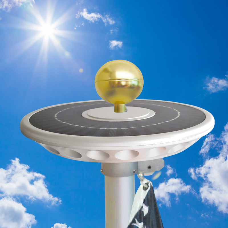 Load image into Gallery viewer, 40 LED Double Row Solar Flagpole Light