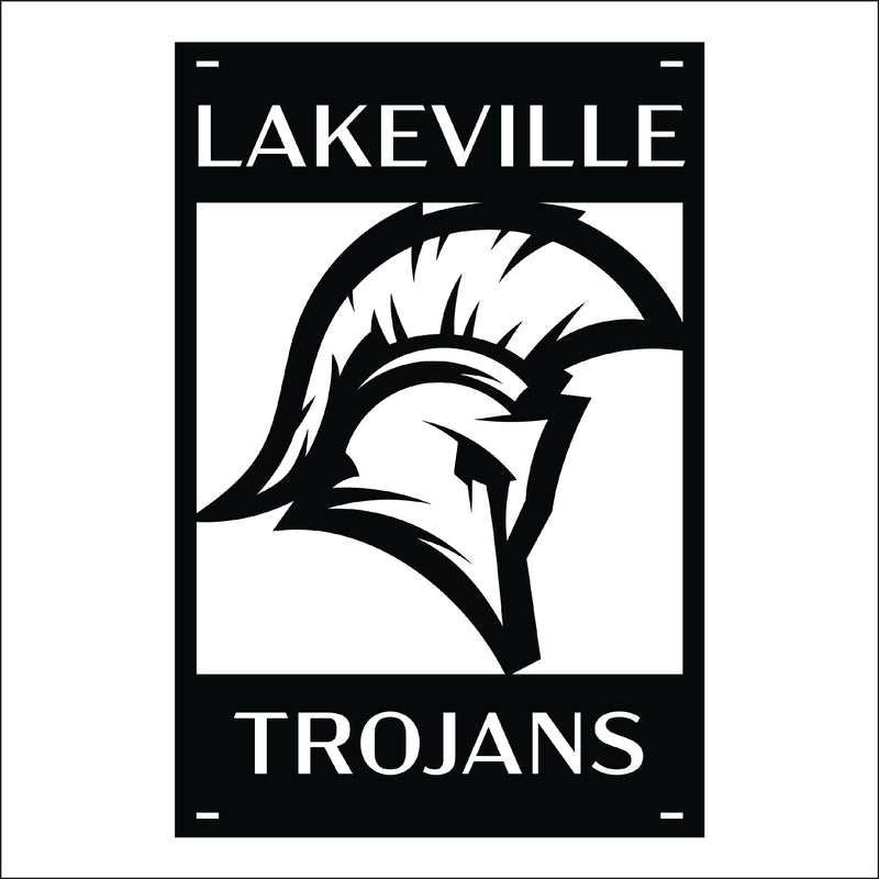 Load image into Gallery viewer, M111 Mascot Trojan - Metal Pole Banner