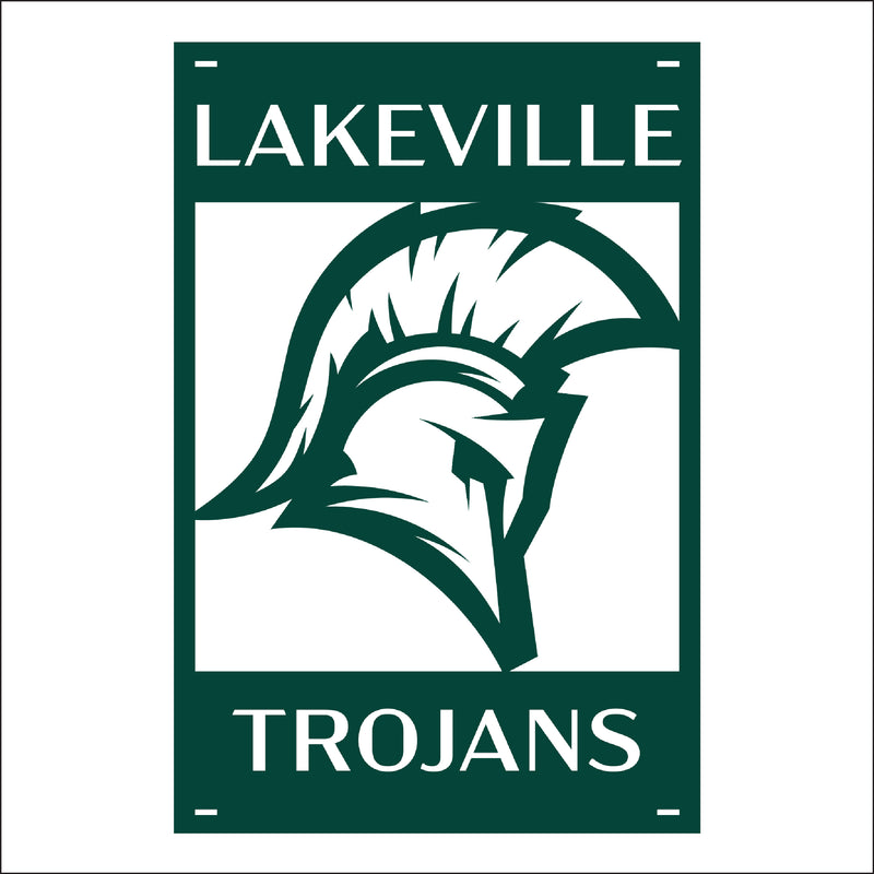 Load image into Gallery viewer, M111 Mascot Trojan - Metal Pole Banner