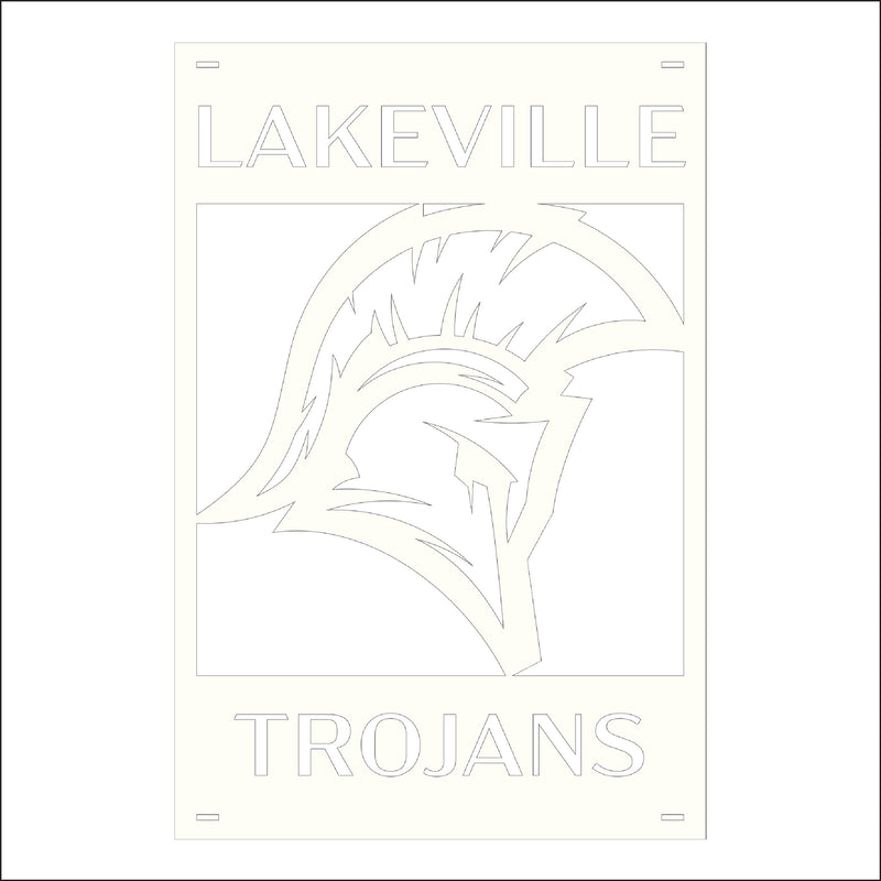 Load image into Gallery viewer, M111 Mascot Trojan - Metal Pole Banner