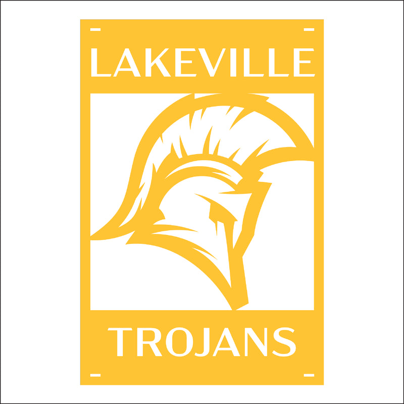 Load image into Gallery viewer, M111 Mascot Trojan - Metal Pole Banner