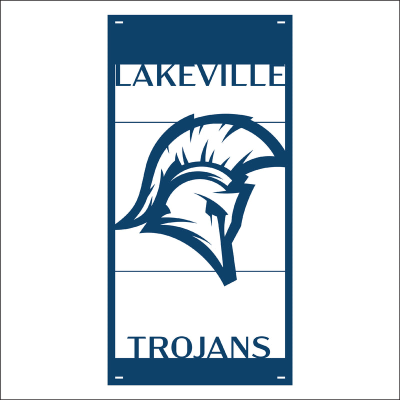 Load image into Gallery viewer, M111 Mascot Trojan - Metal Pole Banner