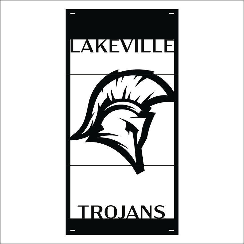 Load image into Gallery viewer, M111 Mascot Trojan - Metal Pole Banner