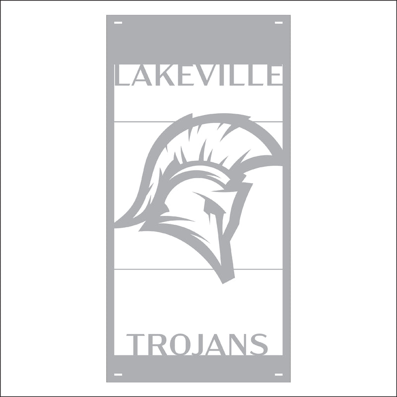 Load image into Gallery viewer, M111 Mascot Trojan - Metal Pole Banner
