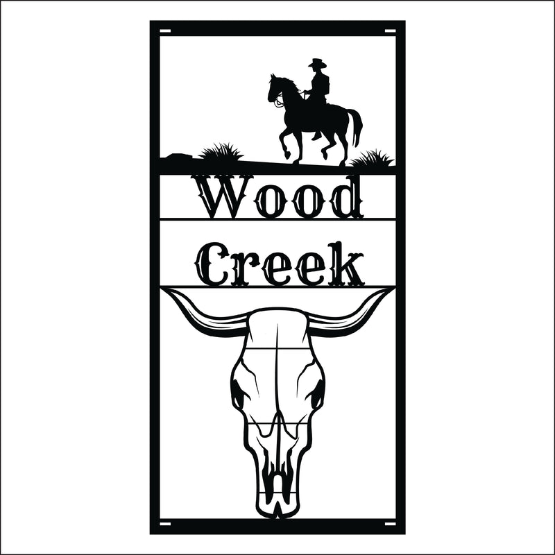 Load image into Gallery viewer, M112 Rustic Ranch - Metal Pole Banner