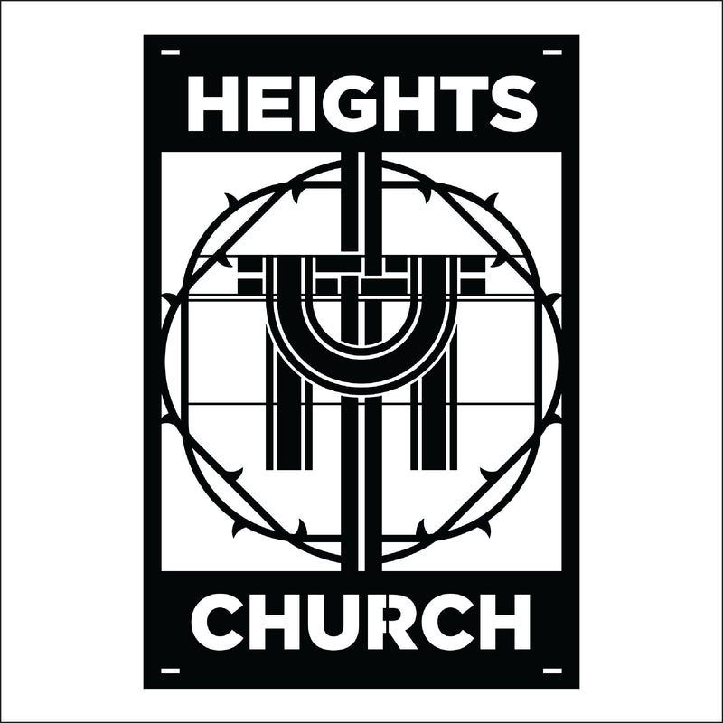 Load image into Gallery viewer, M115 Crown of Thorns - Metal Pole Banner