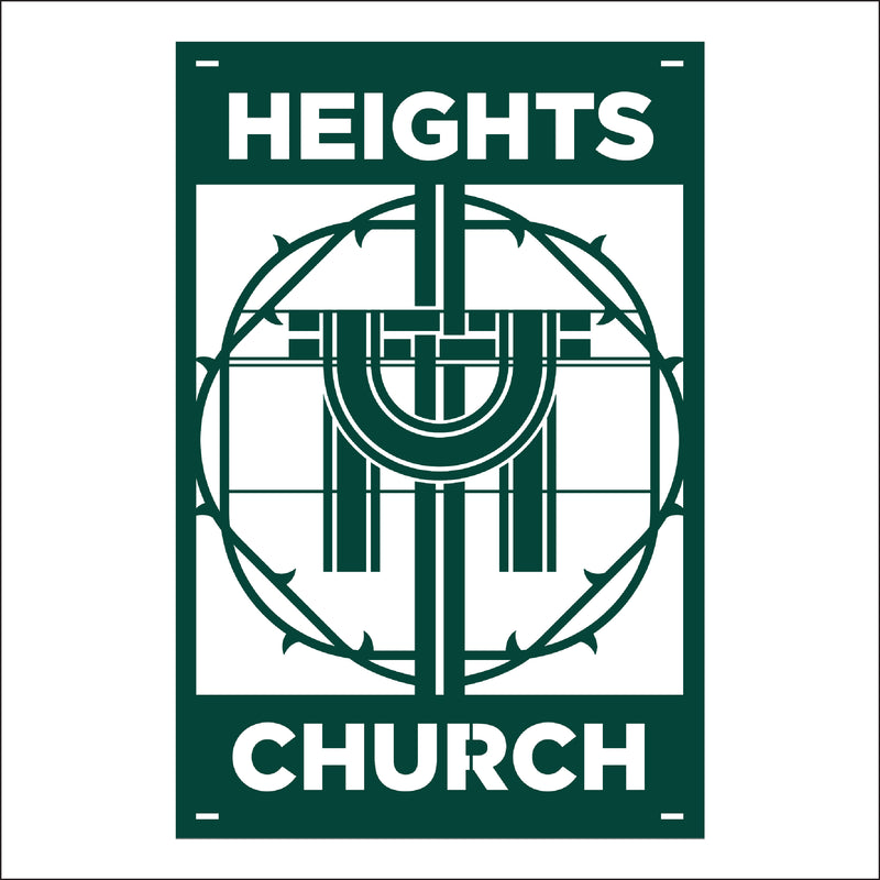 Load image into Gallery viewer, M115 Crown of Thorns - Metal Pole Banner