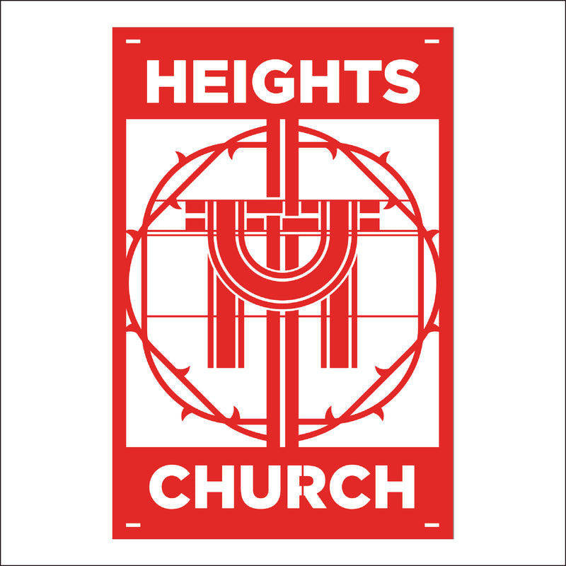 Load image into Gallery viewer, M115 Crown of Thorns - Metal Pole Banner