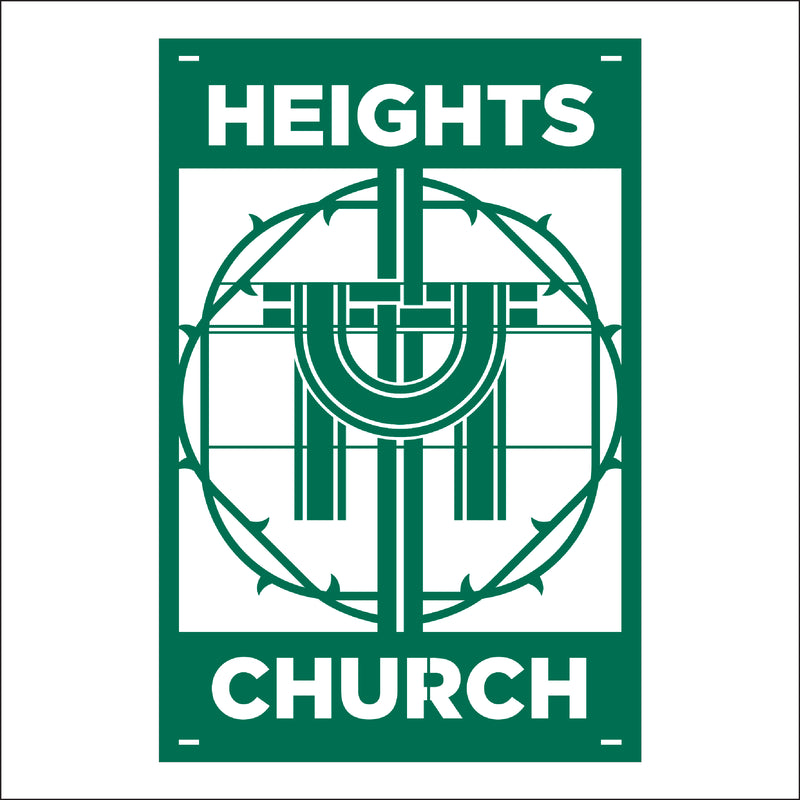 Load image into Gallery viewer, M115 Crown of Thorns - Metal Pole Banner