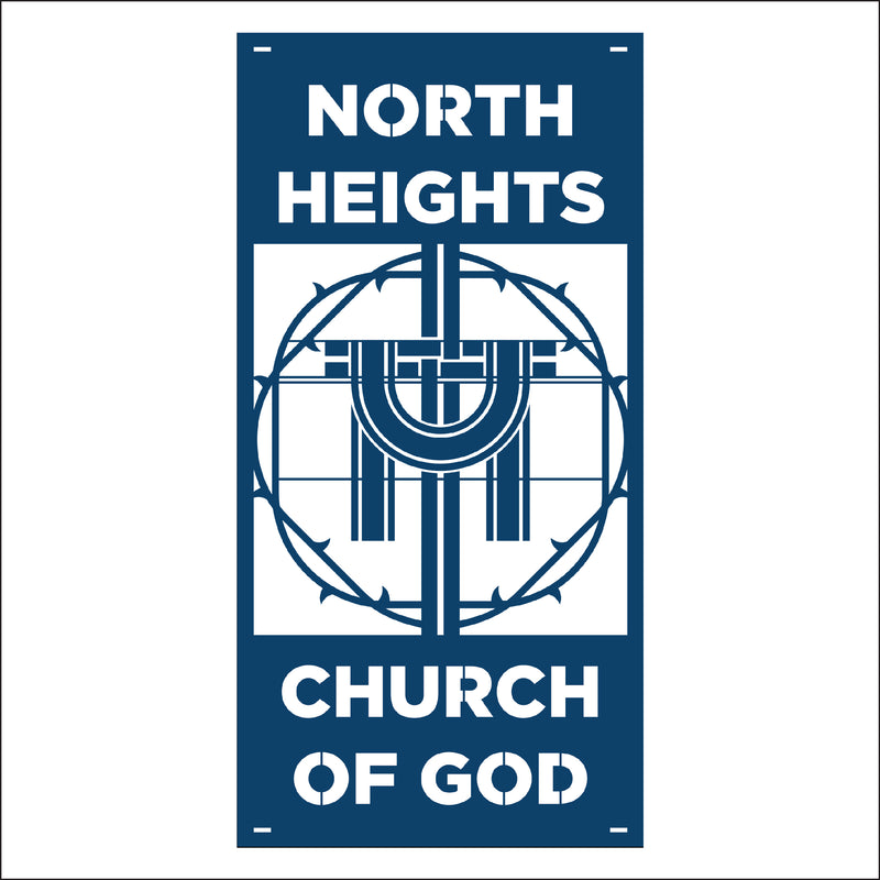 Load image into Gallery viewer, M115 Crown of Thorns - Metal Pole Banner