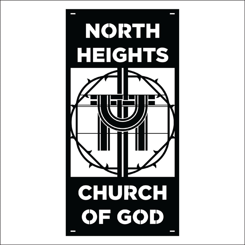 Load image into Gallery viewer, M115 Crown of Thorns - Metal Pole Banner