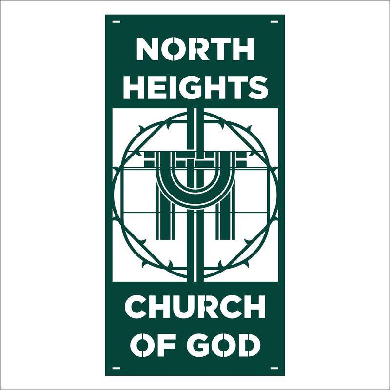 Load image into Gallery viewer, M115 Crown of Thorns - Metal Pole Banner