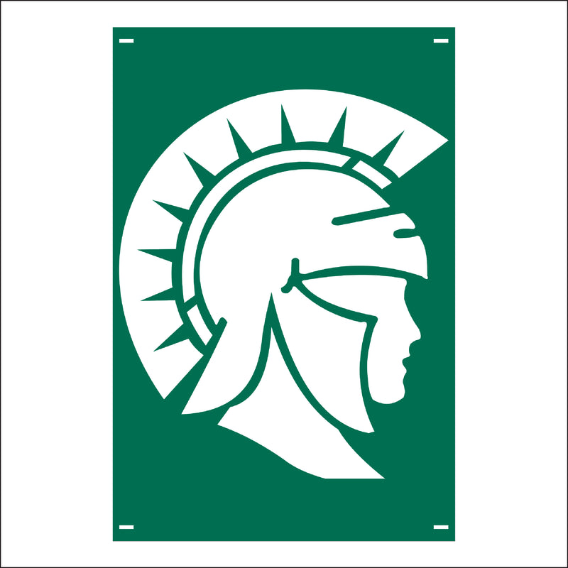 Load image into Gallery viewer, M116 Mascot Spartans - Metal Pole Banner