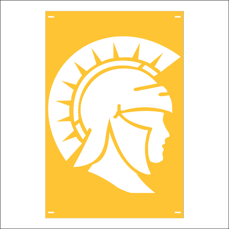 Load image into Gallery viewer, M116 Mascot Spartans - Metal Pole Banner