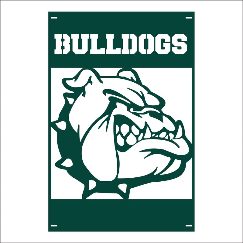 Load image into Gallery viewer, M118 Mascot Bulldogs - Metal Pole Banner