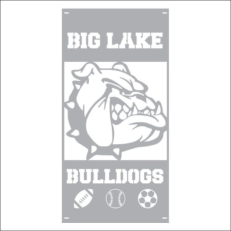 Load image into Gallery viewer, M118 Mascot Bulldogs - Metal Pole Banner