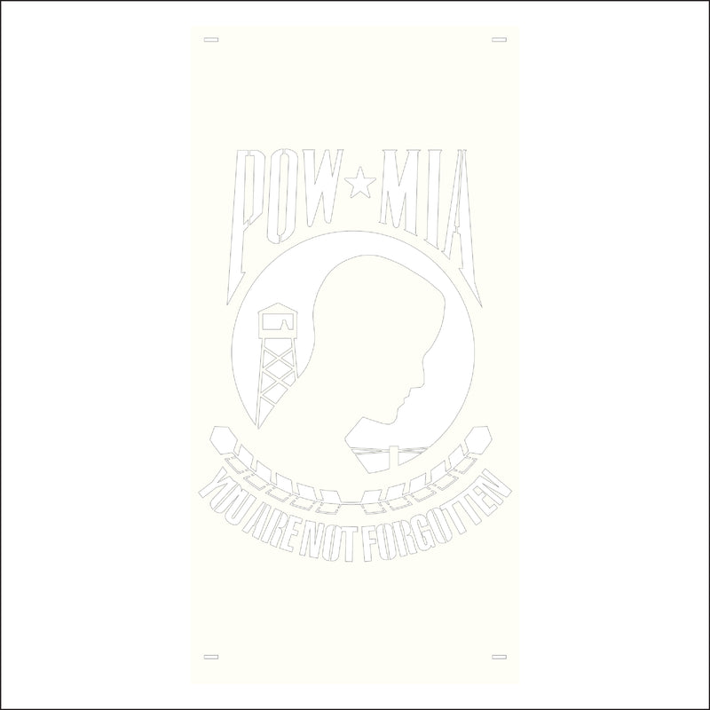 Load image into Gallery viewer, M119 POW/MIA - Metal Pole Banner