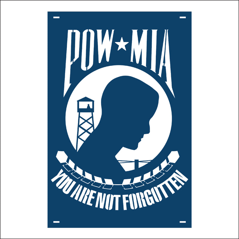 Load image into Gallery viewer, M119 POW/MIA - Metal Pole Banner