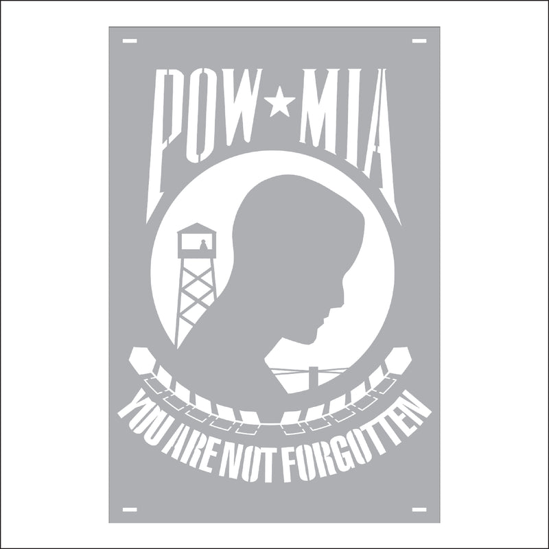 Load image into Gallery viewer, M119 POW/MIA - Metal Pole Banner