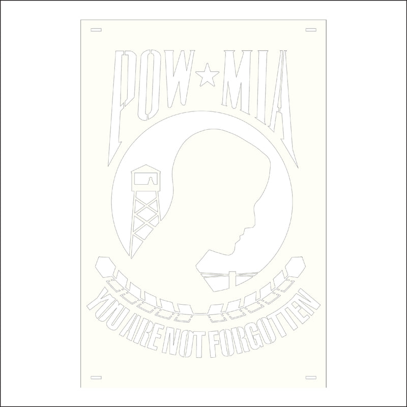 Load image into Gallery viewer, M119 POW/MIA - Metal Pole Banner